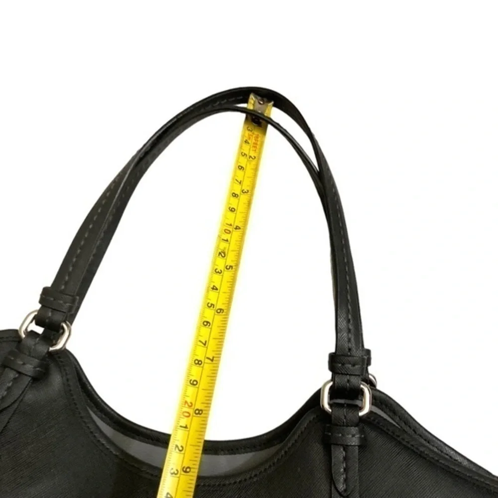 Coach black saffiano leather Peyton tote bag